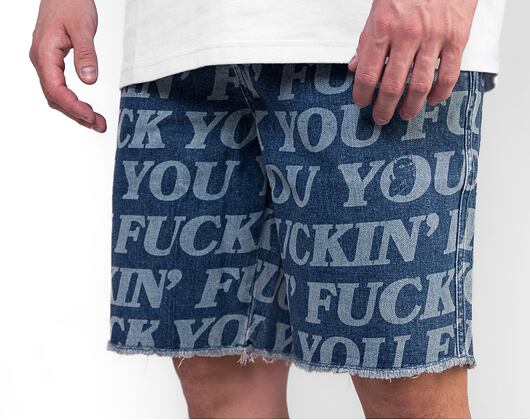 Kraťasy RIP N DIP Fuckin Fuck Denim Shorts Medium Wash