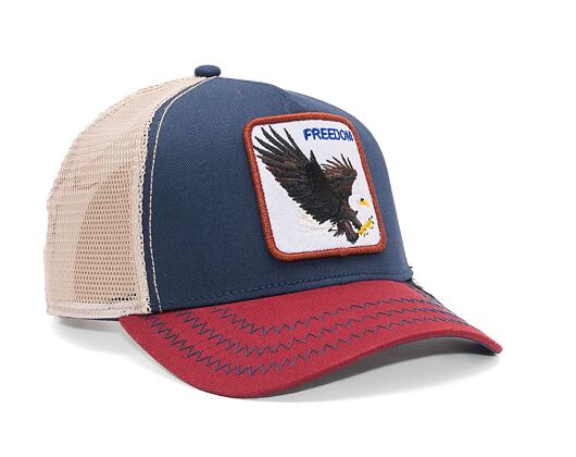 Kšiltovka Goorin - The Freedom Eagle Trucker - Indigo