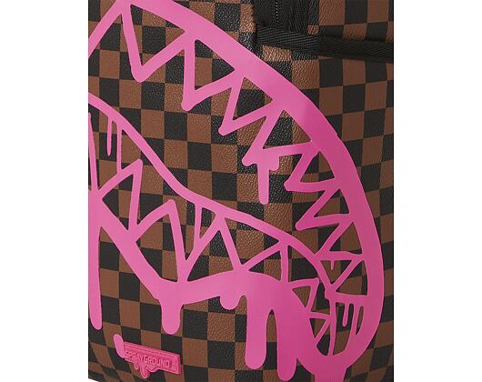 Batoh Sprayground Pink Drip Brown Check DLX Backpack