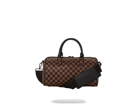 Taška Sprayground Pink Drip Brown Check Mini Duffle