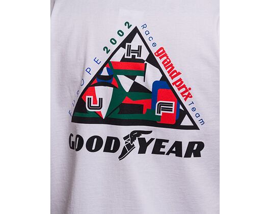 Triko HUF × GOODYEAR Grand Prix Triple Triangle T-Shirt White