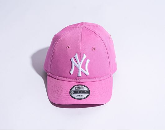 Dětská Kšiltovka New Era 9FORTY Kids MLB League Essential New York Yankees Wild Rose Pink / White