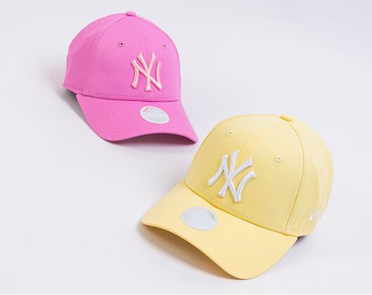 Dámská Kšiltovka New Era 9FORTY Womens MLB League Essential New York Yankees Soft Yellow / White