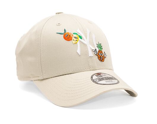 Dětská Kšiltovka New Era 9FORTY Kids MLB Fruit Icon New York Yankees Stone / White