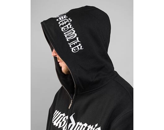 Mikina Wasted Paris Full Zip Streak - Black