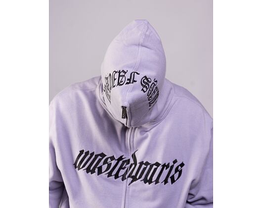 Mikina Wasted Paris Full Zip Streak - Storm Lilac