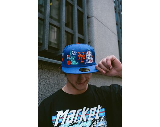 Kšiltovka Adam Wave New Era 59FIFTY MLB Authentic Performance New York Mets Fitted Team Color