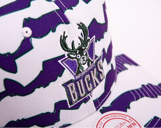 Kšiltovka Mitchell & Ness NBA Krookz Pro Snapback Hwc Milwaukee Bucks White / Purple