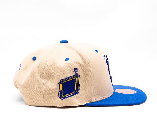 Kšiltovka Mitchell & Ness NBA Sail 2 Tone Snapback Hwc San Francisco Warriors Off White