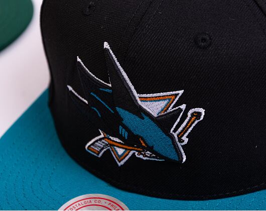 Kšiltovka Mitchell & Ness - NHL Team 2 Tone 2.0 Snapback - San Jose Sharks - Black-Teal