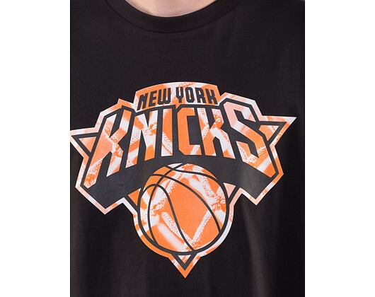 Triko New Era NBA Infill Logo Oversized Tee New York Knicks Black / Rush Orange