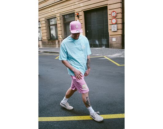 Kraťasy New Era MLB Pastel Shorts Los Angeles Dodgers Wild Rose Pink / Off White