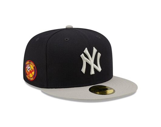 Kšiltovka New Era 59FIFTY MLB Side Patch New York Yankees Navy / Grey