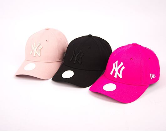 Dámská Kšiltovka New Era 9FORTY Womens MLB Metallic Logo New York Yankees Pink Rouge / Silver