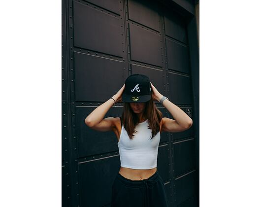 Kšiltovka New Era - 59FIFTY Basic - Atlanta Braves - Black / White