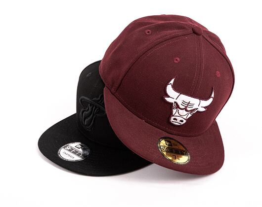 Kšiltovka New Era 59FIFTY League Basic NBA Chicago Bulls Maroon / White