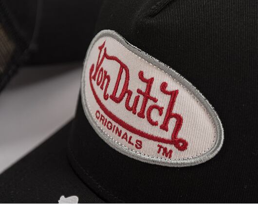 Kšiltovka Von Dutch Boston Trucker Cotton Black / Red