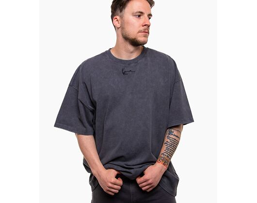 Triko Karl Kani Small Signature Heavy Jersey Boxy Tee anthracite
