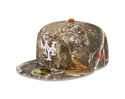 New Era 59FIFTY LP Retro Crown MLB "2000 SUBWAY SERIES" Side Patch New York Mets Realtree/Orange