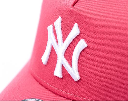 Dětská Kšiltovka New Era 9FORTY Kids A-Frame Trucker MLB League Essential New York Yankees Pink / Wh
