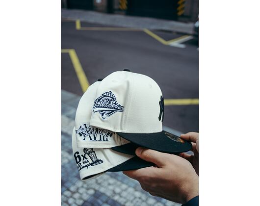 Kšiltovka New Era 59FIFTY NBA Championships Chicago Bulls White / Black