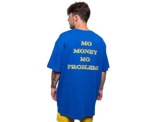 Triko Mister Tee Biggie More Money More Problems Oversize Tee Cobalt Blue