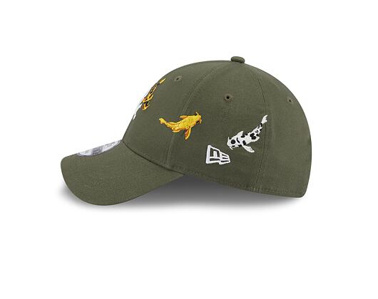 Kšiltovka New Era 9FORTY MLB Koi Fish Chicago White Sox New Olive / Optic White