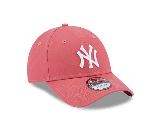 Kšiltovka New Era 9FORTY MLB League Essential New York Yankees Litmus Pink / Optic White