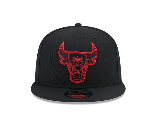 Kšiltovka New Era 9FIFTY NBA Repreve Chicago Bulls Black / Front Door Red