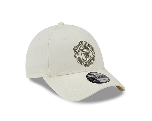 Kšiltovka New Era 9FORTY Seasonal Manchester United FC Off White / New Olive