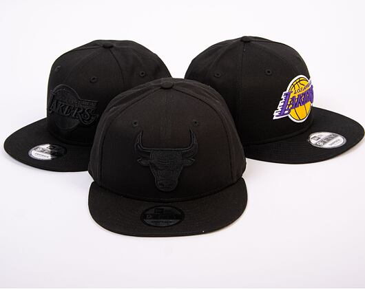Kšiltovka New Era 9FIFTY NBA Black on Black Chicago Bulls - Black