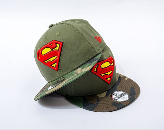 Dětská Kšiltovka New Era 9FIFTY Kids DC Superman New Olive