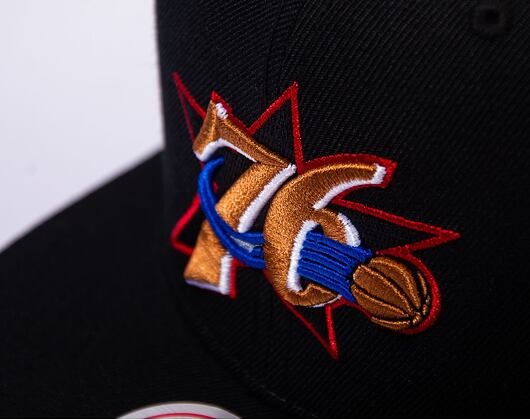 Kšiltovka Mitchell & Ness Philadelphia 76ers Team Ground 2.0 Snapback HWC Black