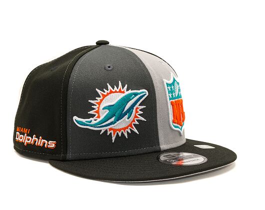 Kšiltovka New Era 9FIFTY NFL Sideline 23 Miami Dolphins Graphite