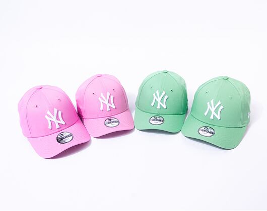 Dětská Kšiltovka New Era 9FORTY Kids MLB League Essential New York Yankees Tropical Green / White