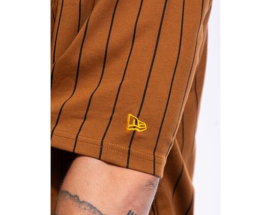 Triko New Era Pinstripe Oversized Tee Toasted Peanut / Black