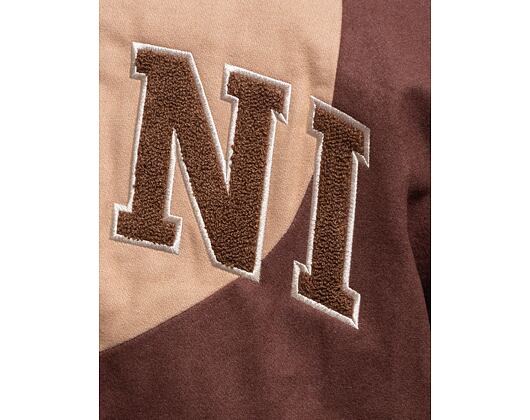 Bunda Karl Kani Retro Patch Wavy Block College Jacket brown/sand/off whit