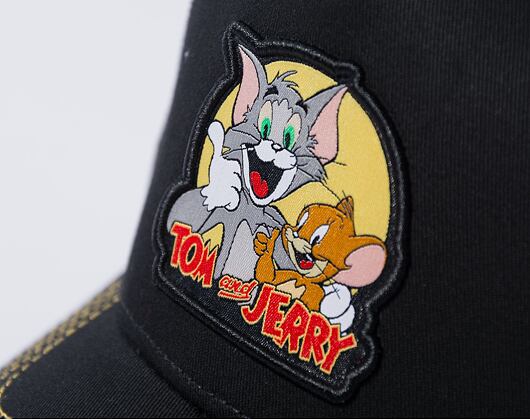Kšiltovka Capslab Tom & Jerry - Tom & Jerry Black / Yellow