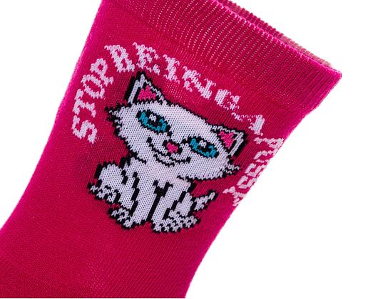 Ponožky Rip N Dip Stop Being A Pussy 2.0 Socks Pink Glitter