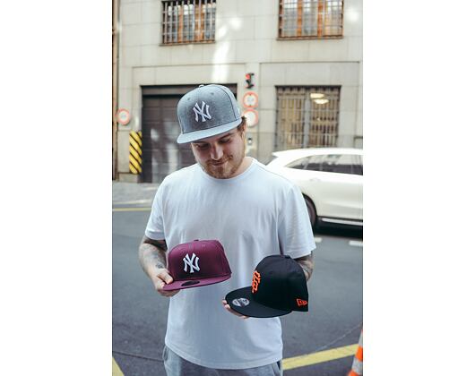 Kšiltovka New Era - 59FIFTY Basic Heather - NY Yankees - Grey / White