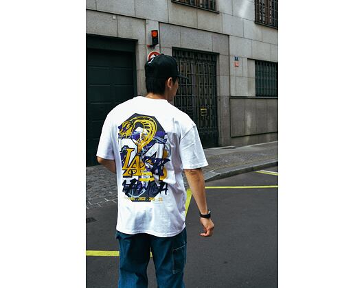 Triko Adam Wave x Snapbacks Mamba Tribute Heavy Oversized Tee White