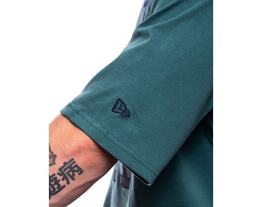 Triko New Era MLB Team Patch Oversized Tee Los Angeles Dodgers Cooperstown Dark Green / Black