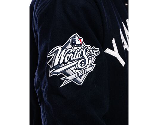 Bunda New Era MLB Patch Varsity Jacket New York Yankees Cooperstown Navy / White