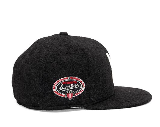 Kšiltovka New Era 59FIFTY MLB Retro Wooly Cooperstown Washinton Senators Black