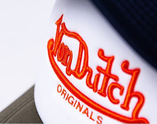 Kšiltovka Von Dutch Trucker Atlanta Foam Grey/Orange