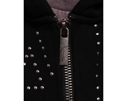 Mikina Karl Kani Studded Retro OS Full Zip Hoodie black