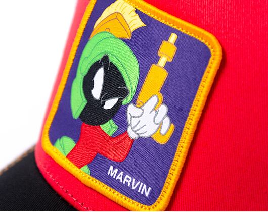 Kšiltovka Capslab Looney Tunes - Marvin the Martian Trucker Black / Red