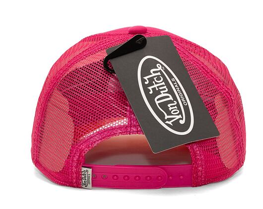 Kšiltovka Von Dutch Trucker Tampa - Trucker Foam - Polyester Foam - Pink/Orange