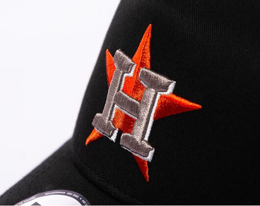Kšiltovka New Era 9FORTY A-Frame MLB Patch Houston Astros Cooperstown Black / Kelly Green