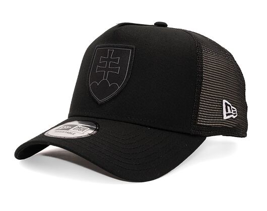 Kšiltovka New Era 9FORTY Trucker National Team - Slovakia Black / Black